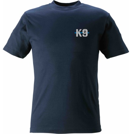T-shirt K9 med tass marinblå