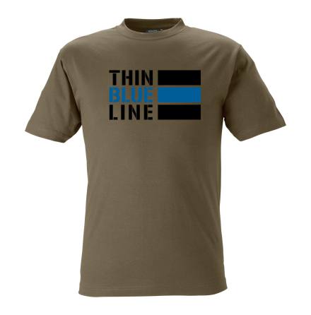 T-shirt Thin Blue Line INT OLIVE