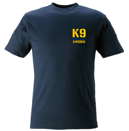 T-shirt K9 marinblå