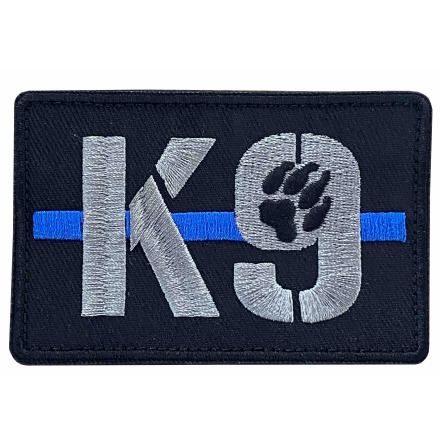 Tygmärke K9 med tass